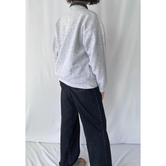 90s vintage christmas holiday wreath graphic collared graphic pullover sweater - Picture 4 of 7